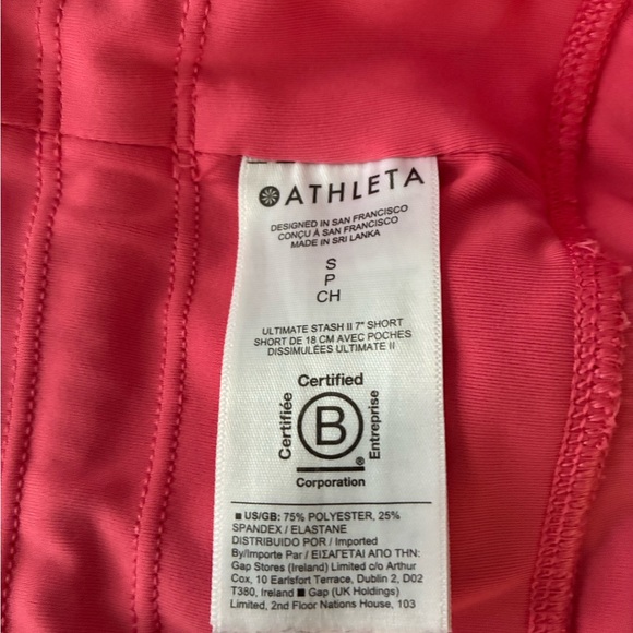 Athlete 7” ultimate stash II short peach size S - Picture 3 of 5